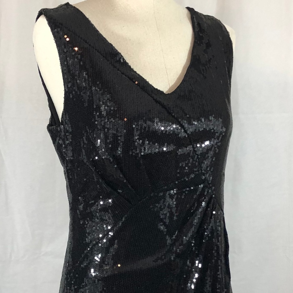 Vince Camuto, Size 4 Little Black Sequin Dress